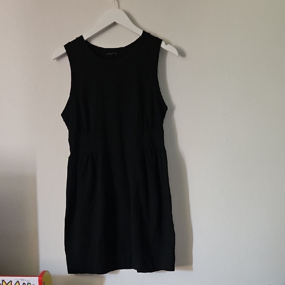 Theory Black Sleeveless Mini Dress